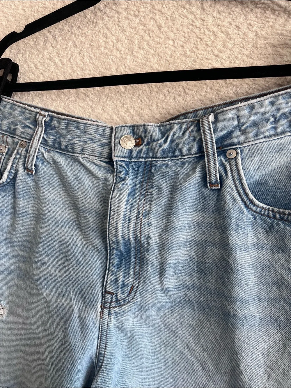 Madewell Women’s The Mom Jean Short Plus Size‎ Denim Shorts Light Wash Size 22